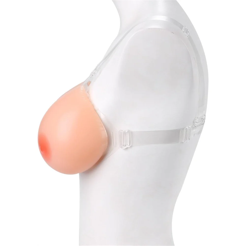 2263M  DDD Cup Silicone Sissy Breasts – Realistic Weighted Breast Forms with Straps for Crossdressers & Feminization - Image 4