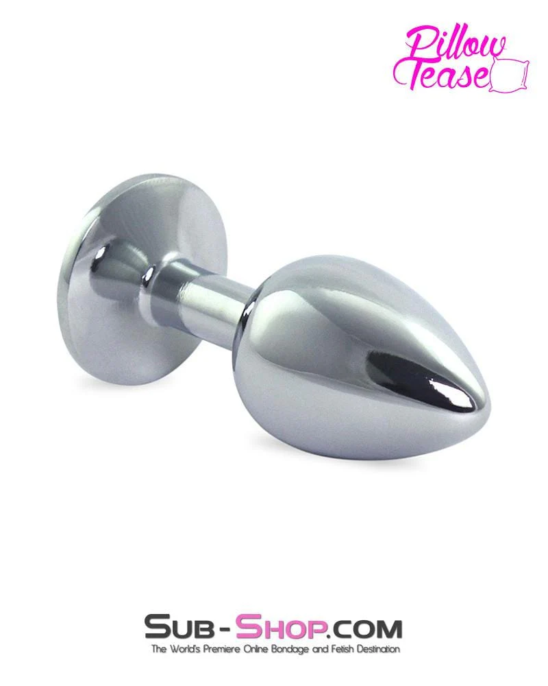 2307HS Chrome and Crystal Anal Plug, Small Plug, Diamond Crystal - Image 8