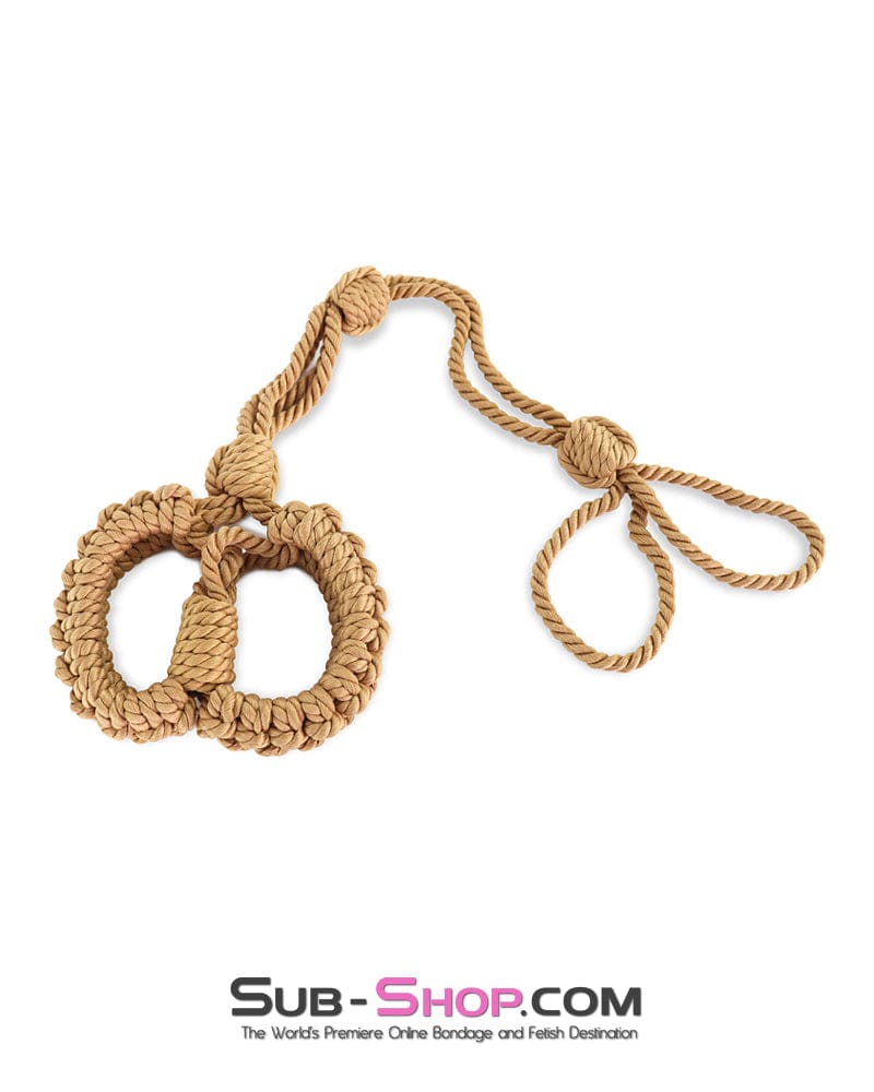 2735DL Adjustable Rope Hobble Wrist or Ankle Cuffs for Self Bondage - Image 2