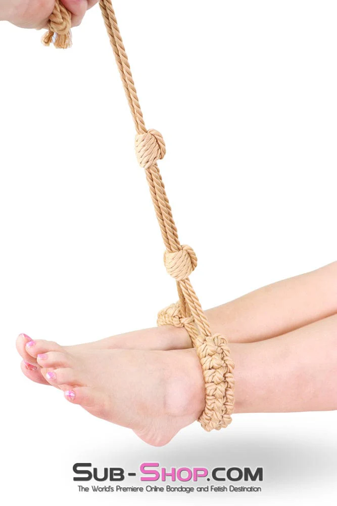 2735DL Adjustable Rope Hobble Wrist or Ankle Cuffs for Self Bondage - Image 5