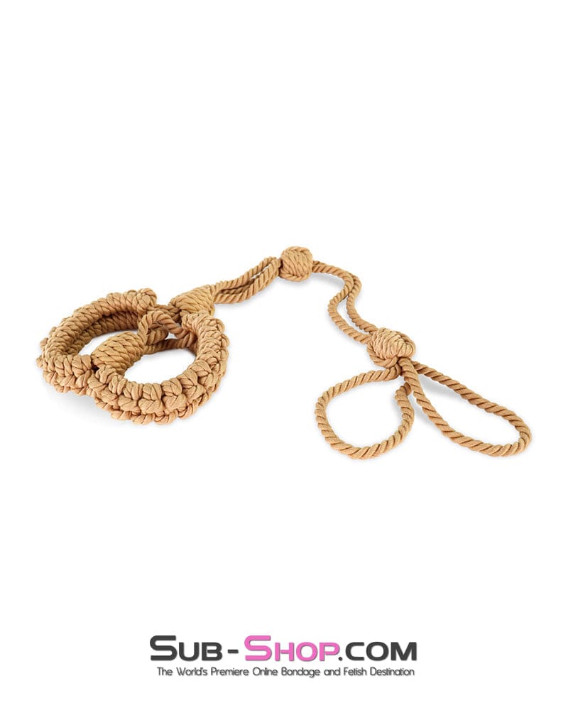 2735DL Adjustable Rope Hobble Wrist or Ankle Cuffs for Self Bondage - Image 6