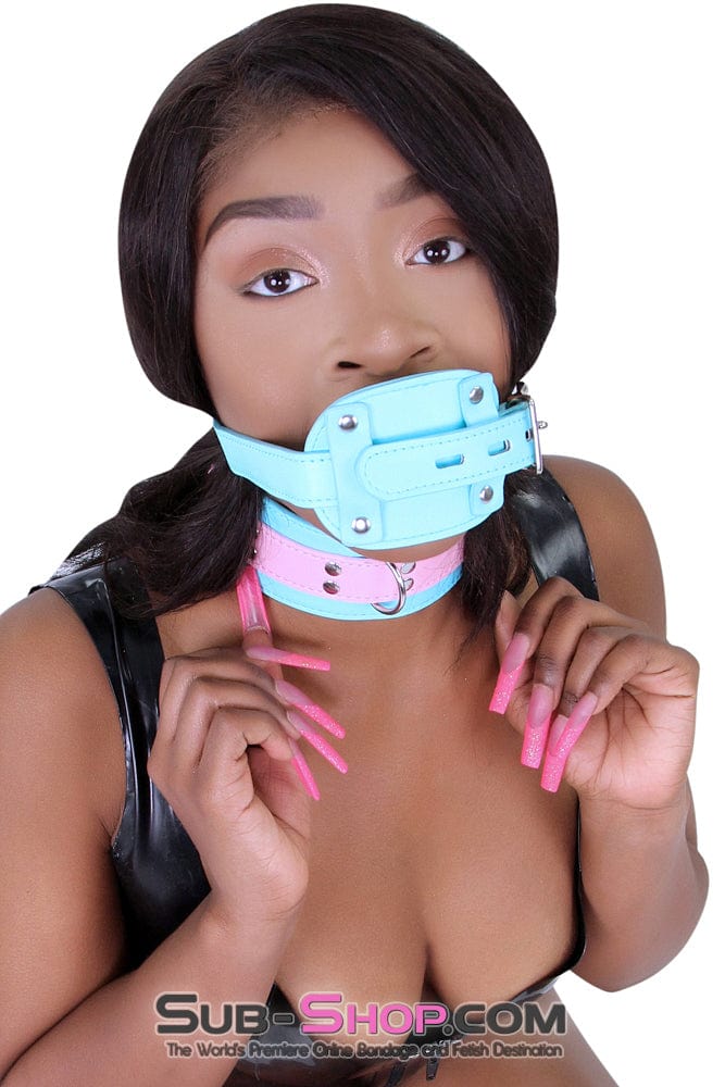 2739RS Locking Rubber Penis Gag, Diamond Blue Strap - SPECIAL OFFER! - Image 11