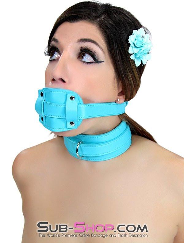 2739RS Locking Rubber Penis Gag, Diamond Blue Strap - SPECIAL OFFER! - Image 8