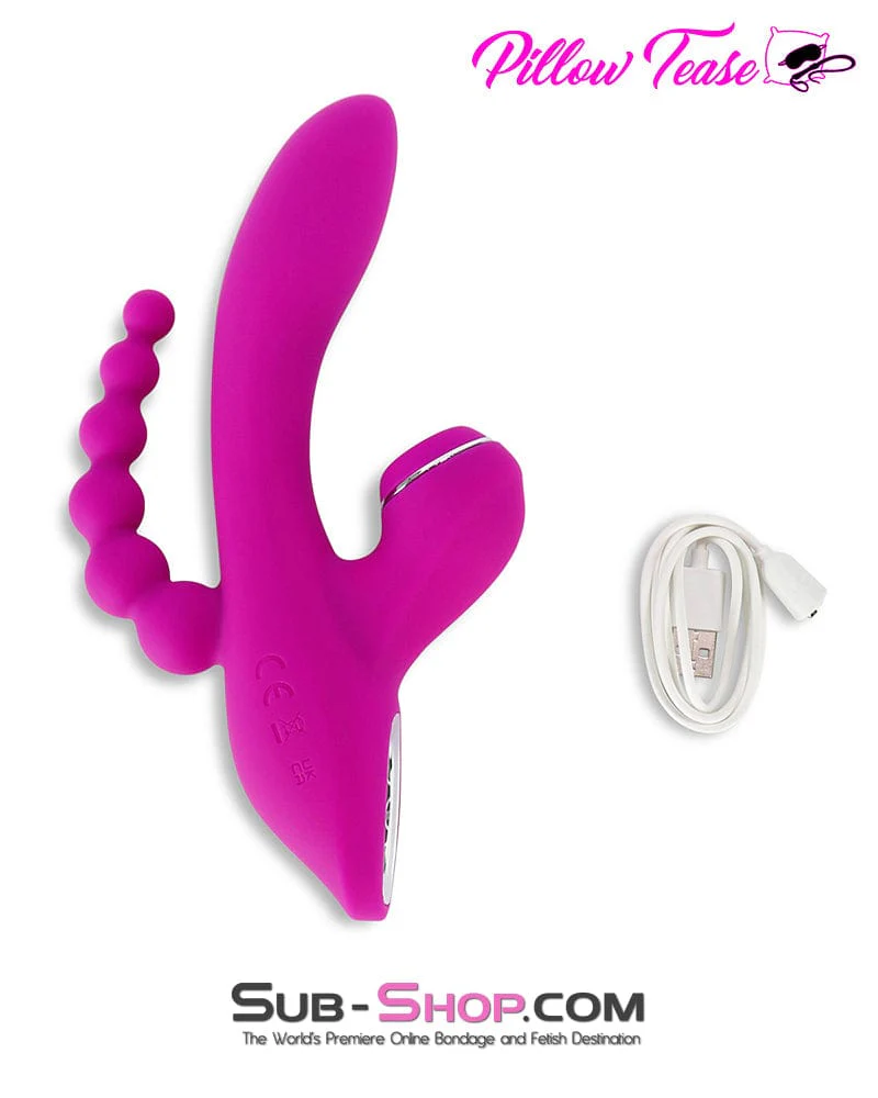 2474M 3 in 1 Suction Clit G-Spot Vibrator with Anal Exciter - Image 2