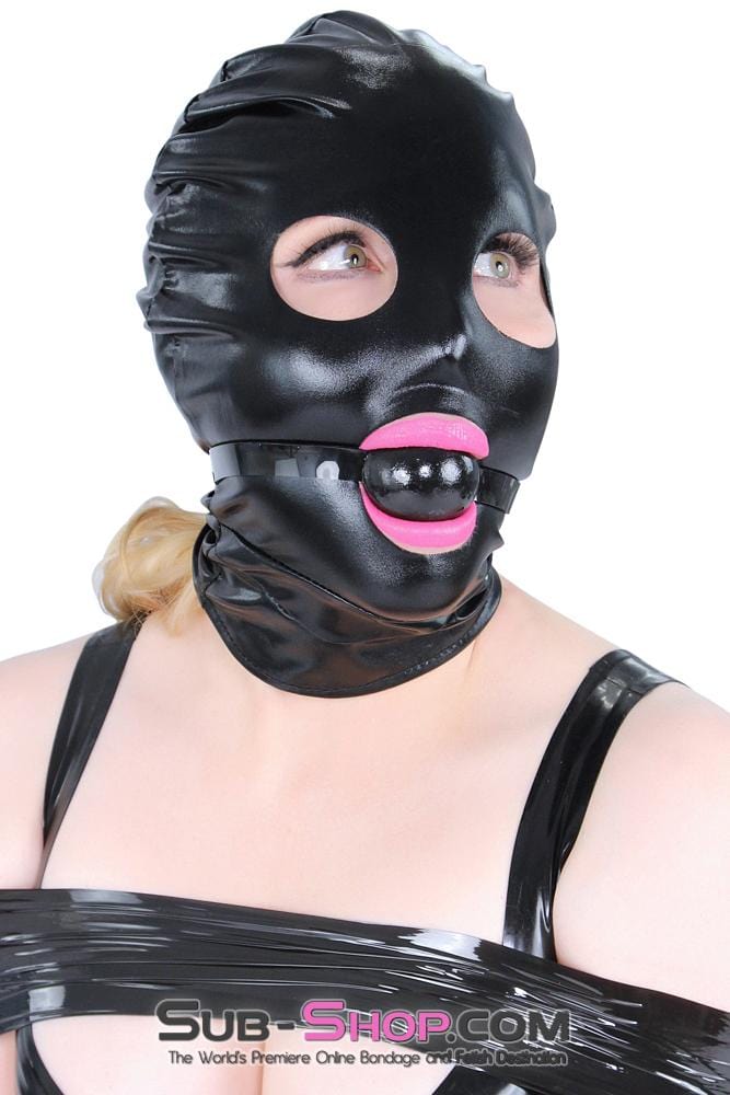 3484LB      Shiny Spandex Open Mouth & Eyes Hood - Image 6