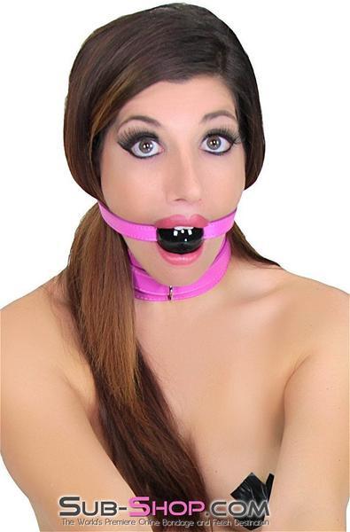 3843RS Hot Pink Beginner Ball Gag Strap - Image 12