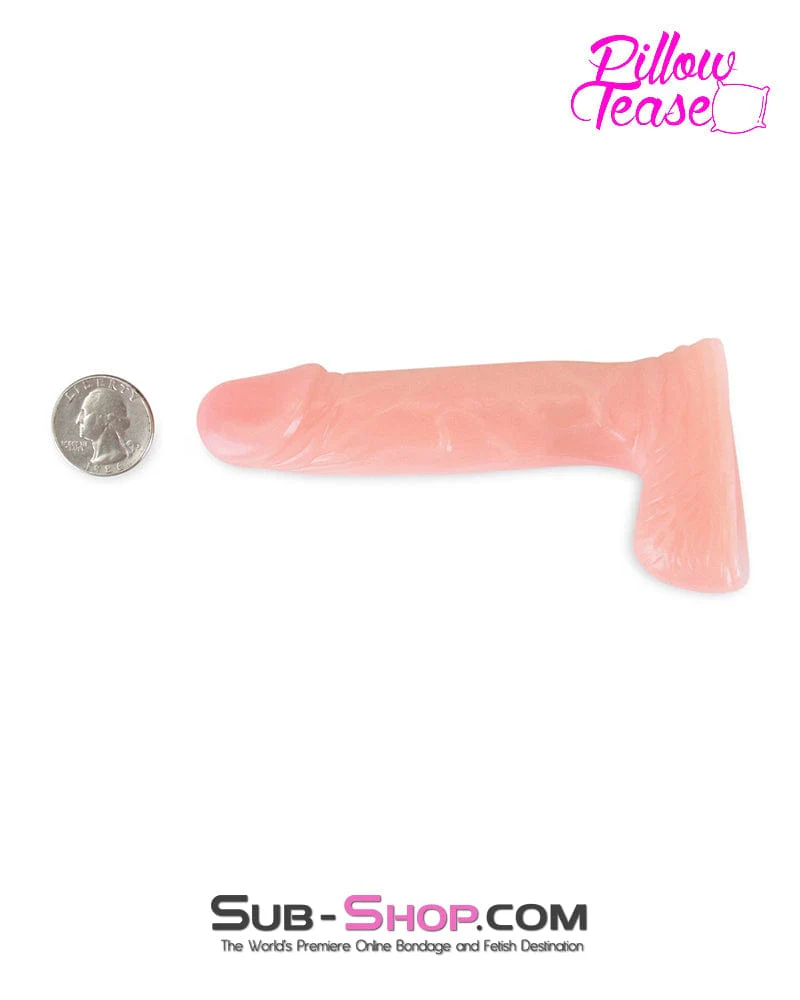 6891M      4.5" Mini Jelly Dildo, Flesh - Image 5