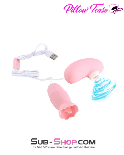9979M      7 Function Suction and Vibration Bullet Dual Ended Pleaser