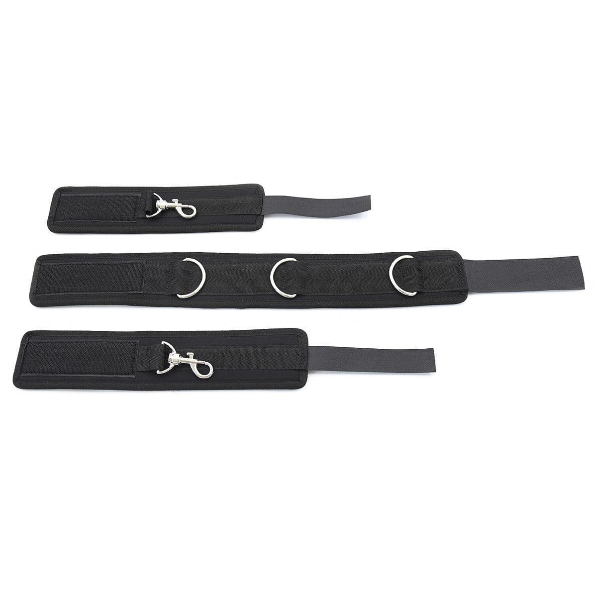 3418MQ      7 Pc Bondage Fantasy Wrist and Ankle Cuffs with Collar and Tether Straps - Image 8