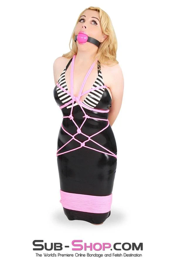 7043RC Puur-fectly Pink Soft Cotton Braided Bondage Rope, 32 Ft. - Image 6