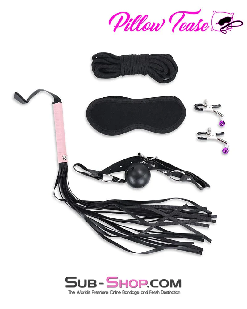 9023DL-SIS 8 Pc Purrfectly Pink Plush Sissy Bondage Fantasy Set - Image 3