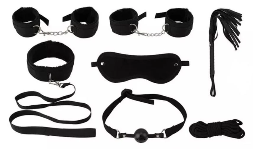 7908DL 8 Piece Black Total Bondage Kit - MEGA Deal - Image 5