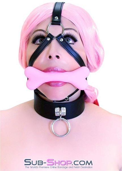 8992DL      Good Girl Pink Puppy Play Bone Gag Trainer - Image 28