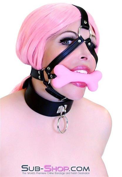 8992DL      Good Girl Pink Puppy Play Bone Gag Trainer - Image 30