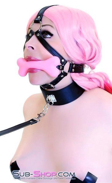 8992DL      Good Girl Pink Puppy Play Bone Gag Trainer - Image 32