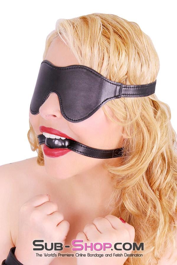 8999DL Bondage Basics Black Rubber Classic Ball Gag - Image 9