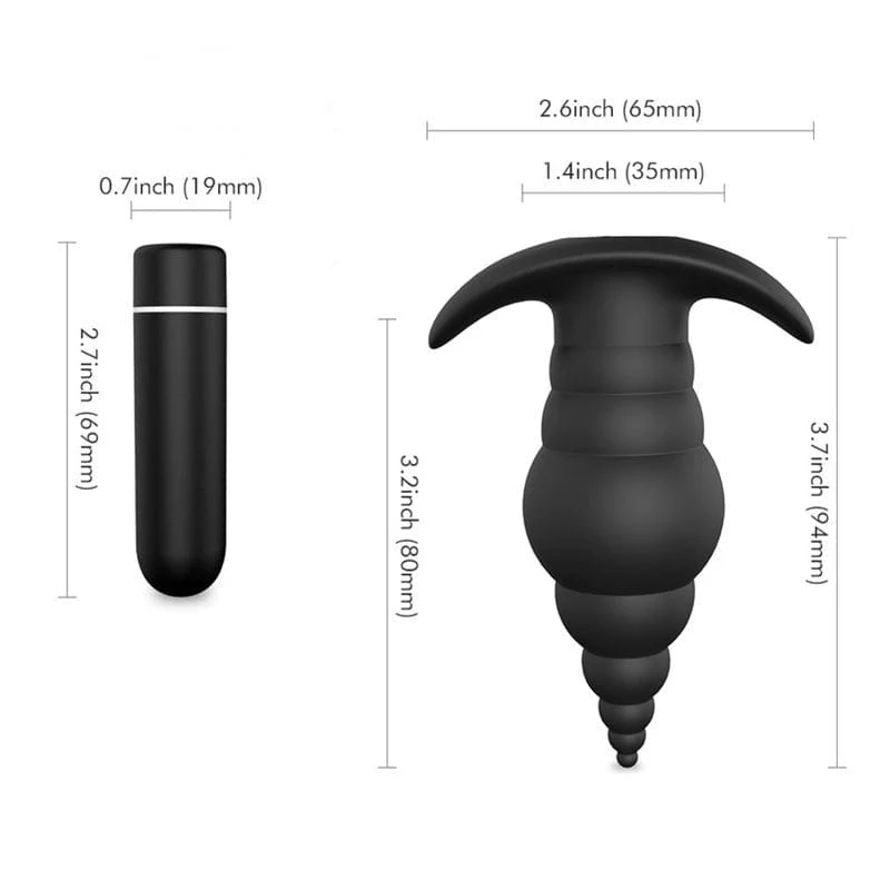 7198M      9 Function Magnetic Recharging Waterproof Wireless Silicone Cupid Anal Vibrator - Image 5