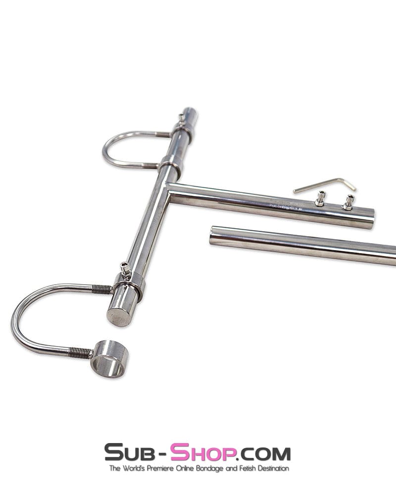 9348DL Steel Bondage Frame with Movable Collar, Wrist and Ankle Cuffs - Image 14