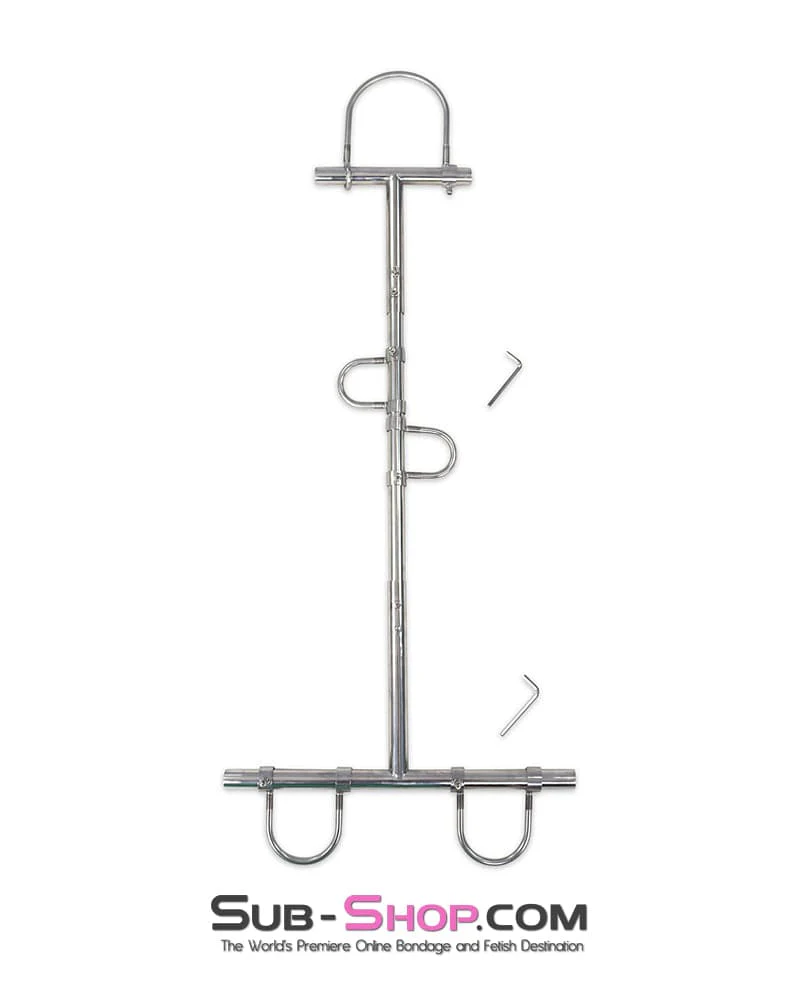 9348DL Steel Bondage Frame with Movable Collar, Wrist and Ankle Cuffs - Image 2