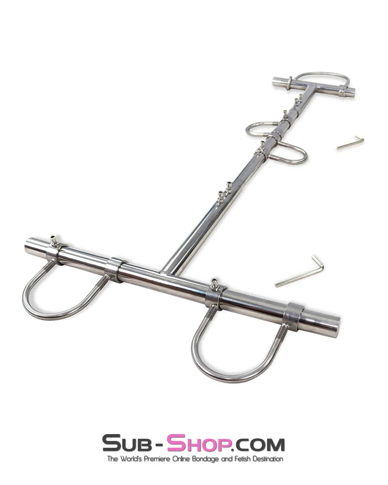 9348DL Steel Bondage Frame with Movable Collar, Wrist and Ankle Cuffs - Image 8