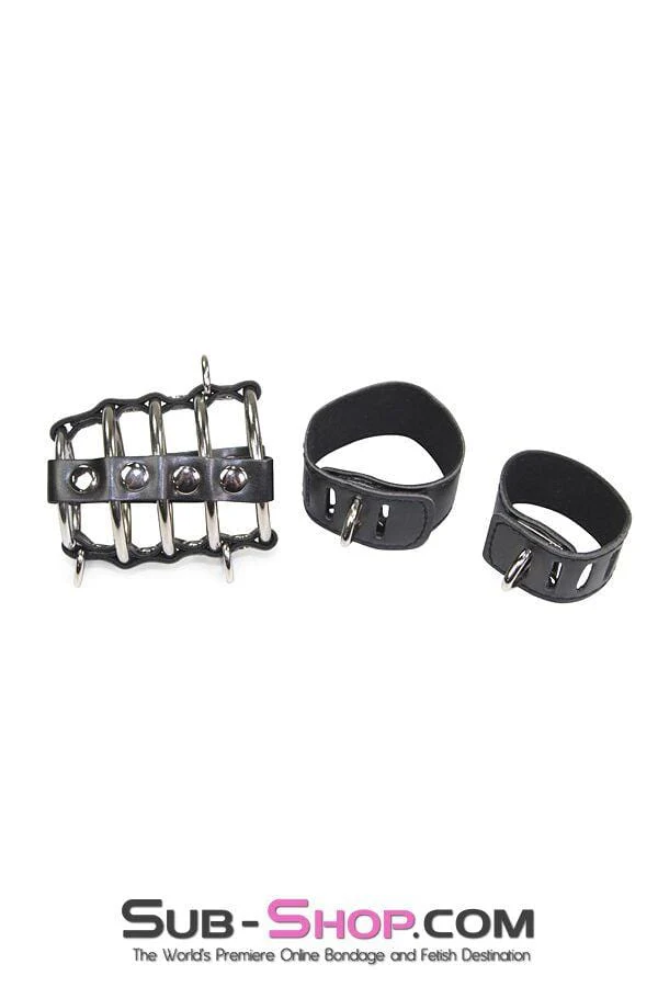 8726HS-SIS Access Denied Locking Sissy Chastity & Ball Stretcher Set - Image 3