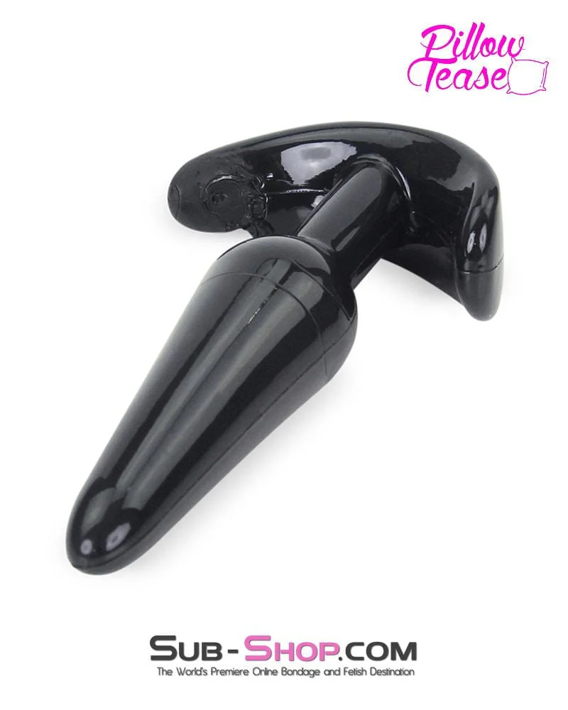 3727M Anal Beginner Small Black Jelly Butt Plug - Image 5