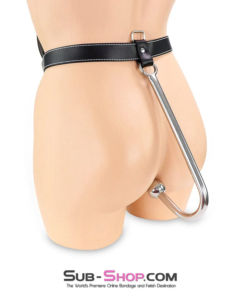 8860DL      Anal Hook Plus Locking Waist Bondage Harness - Image 3