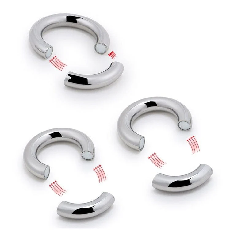 0685M Babe Magnet Stainless Steel Magnetic Ball Stretcher Ring, Large - Image 5