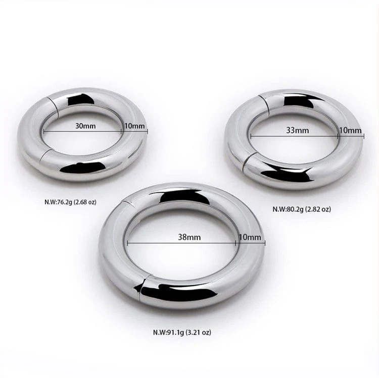 0685M Babe Magnet Stainless Steel Magnetic Ball Stretcher Ring, Large - Image 6