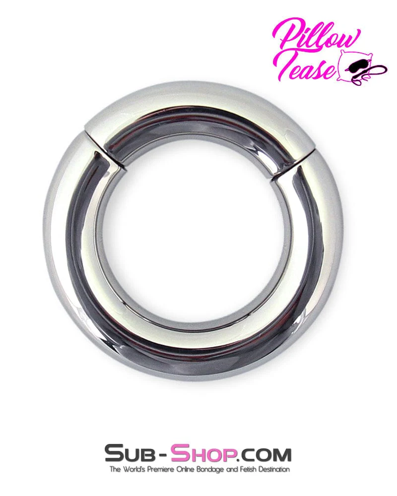 0476M Babe Magnet Stainless Steel Magnetic Ball Stretcher Ring, Small