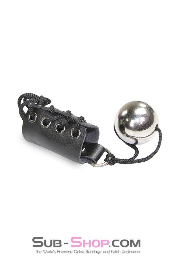2450M Ball Training Lacing Penis or Ball Corset with 5.6 oz. Steel Weight