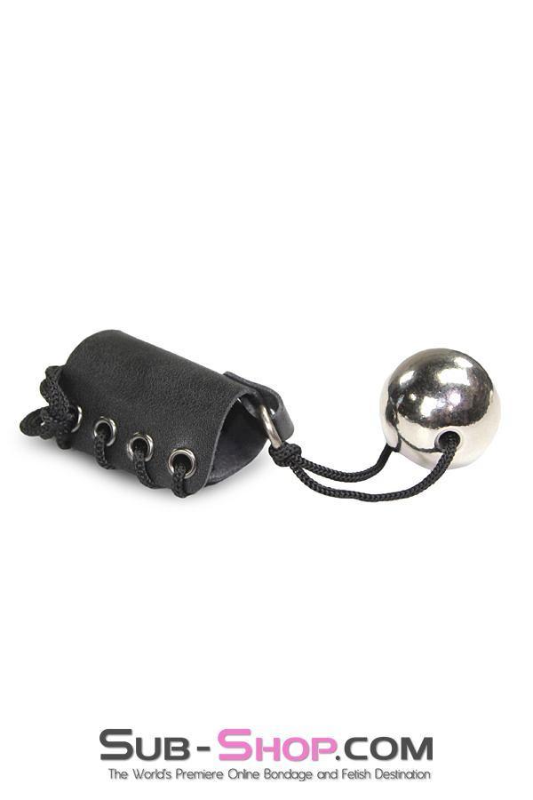 2450M Ball Training Lacing Penis or Ball Corset with 5.6 oz. Steel Weight - Image 3