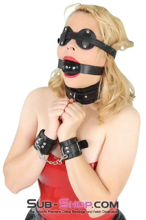 8989DL Basic Instinct Leatherette Wrist Cuffs - Image 13