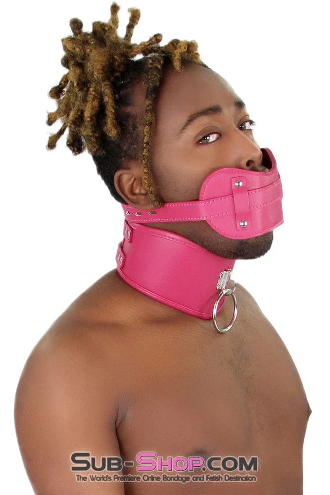 2300M-SIS BDSM Mistress Pretty Sissy Boi's Head Games 3" Locking Penis Panel Gag - Image 15
