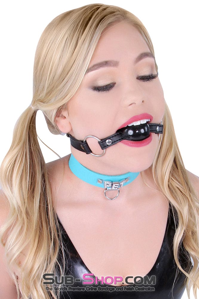 8849M Beginner Black Rubber Ballgag - LAST CHANCE - Final Closeout! - Image 5
