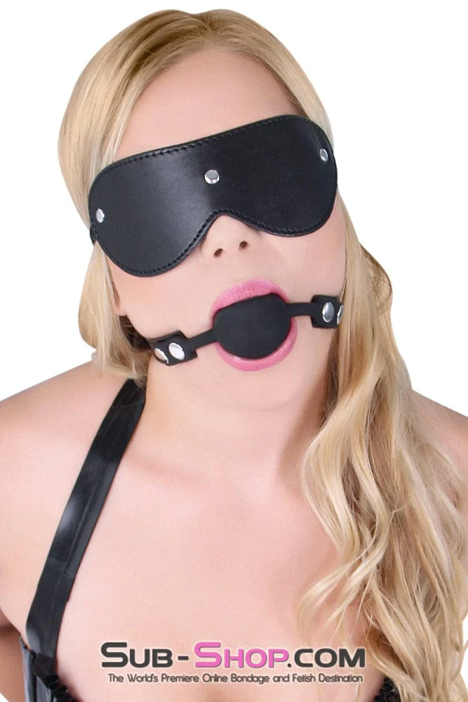 3482LT Beginner’s Riveted Rubber Ballgag, Black Ball - Image 11