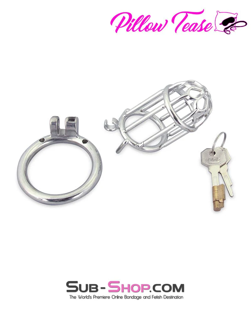 0483M Behind Bars High Security Cock Cage Chastity Device - Image 8