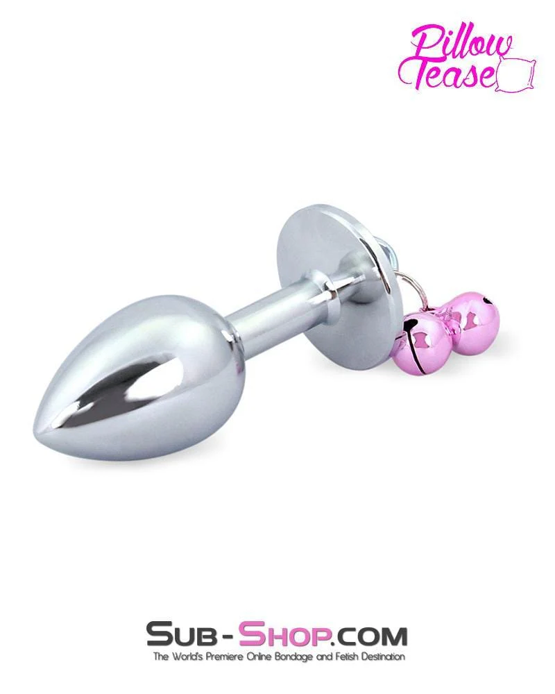 0542E Belle of the Balls Small Pink Gem Plug with Pink Bells š„ FINAL CLEARANCE ā Last Chance! - Image 2