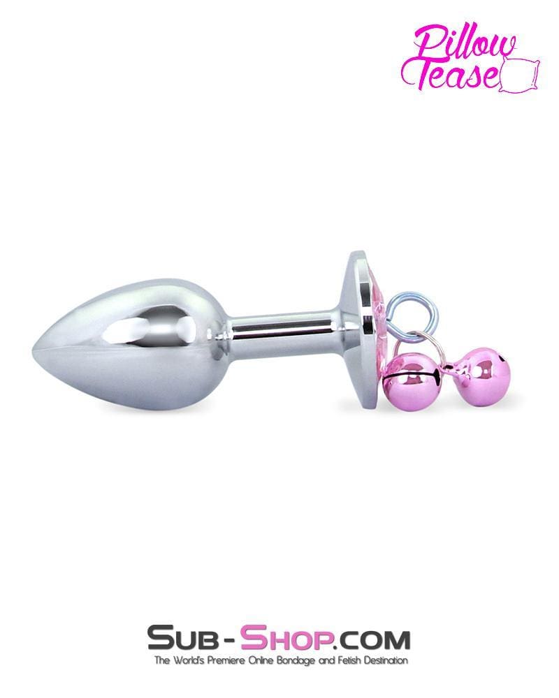 0542E Belle of the Balls Small Pink Gem Plug with Pink Bells š„ FINAL CLEARANCE ā Last Chance! - Image 3