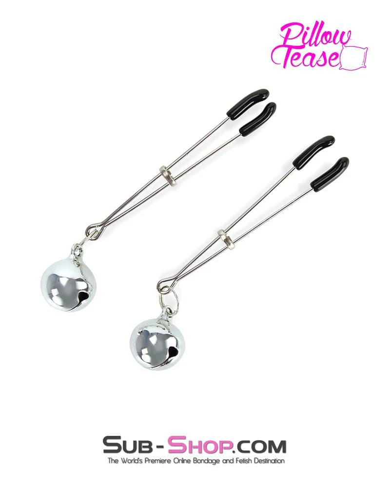 0174MQ Belle of the Balls Tweezer Clamps with Jingle Bells