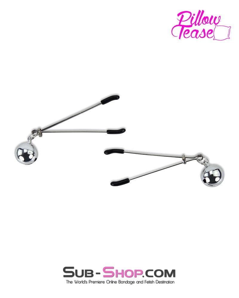 0174MQ Belle of the Balls Tweezer Clamps with Jingle Bells - Image 4