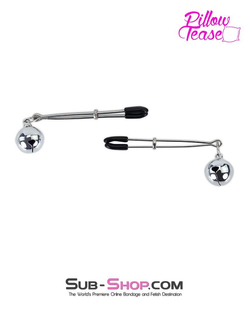 0174MQ Belle of the Balls Tweezer Clamps with Jingle Bells - Image 6