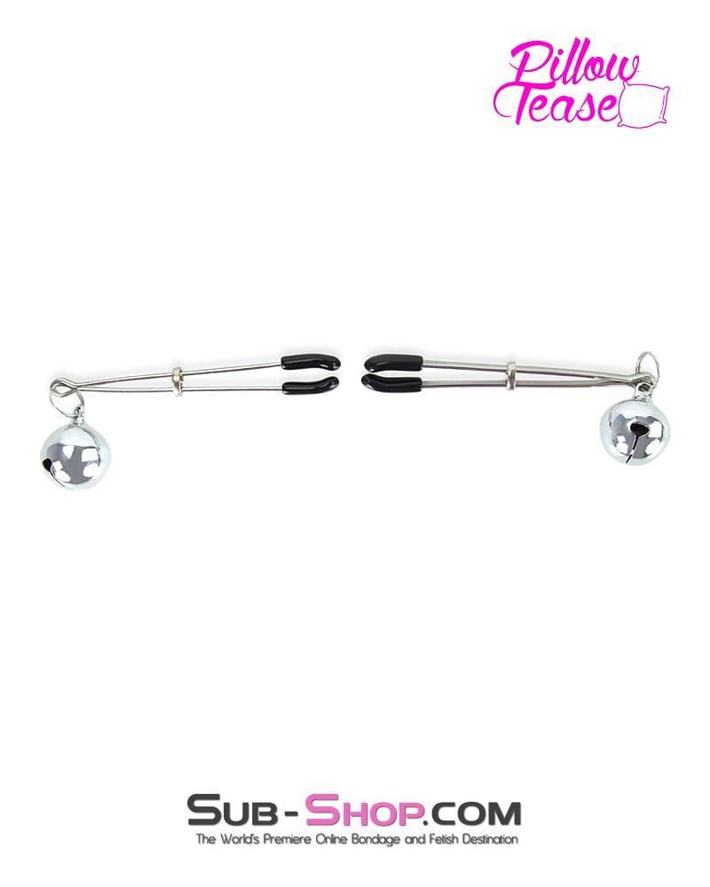0174MQ-CB Belle of the Cock and Balls Tweezer Clamps with Jingle Bells - Image 4