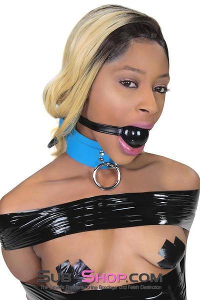 4482DL Large Black Rubber Ballgag on Black Strap - MEGA Deal - Image 11