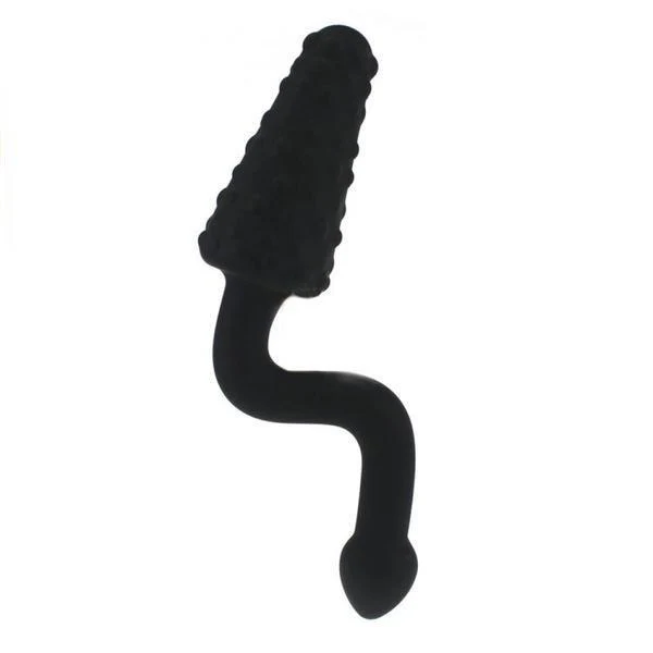 1832M      Big Black Crank Nubby Silicone Massager 🔥 FINAL CLEARANCE – Last Chance! - Image 7