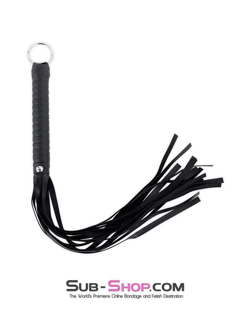 3711MQ Black 19" Fat Tail Whip with Hanging Ring - Image 2