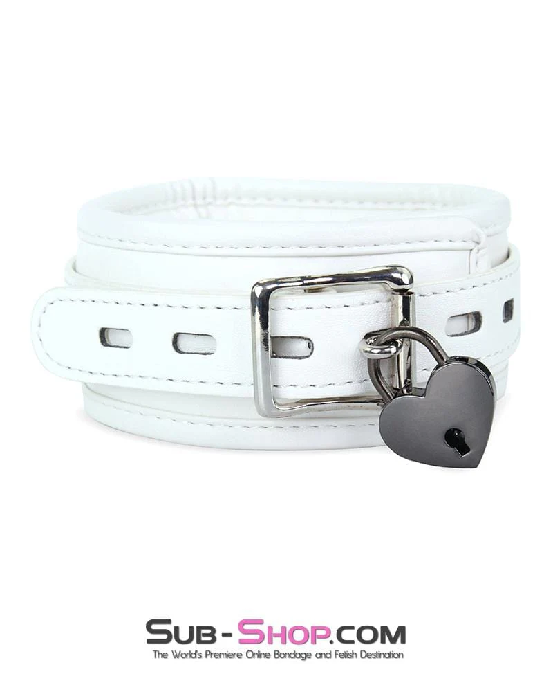9725AE Black Chrome Heart Bondage Gear Padlock - MEGA Deal - Image 3