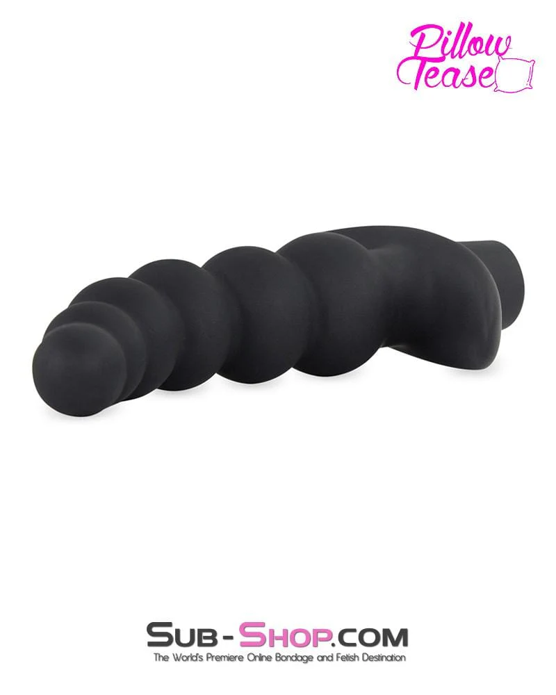 6946M Black Graduated Beaded Vibrating Butt Plug 🔥 FINAL CLEARANCE – Last Chance! - Image 10