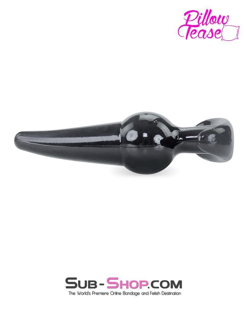 0357E      Black Large Balled Anal Plug 🔥 FINAL CLEARANCE – Last Chance! - Image 3