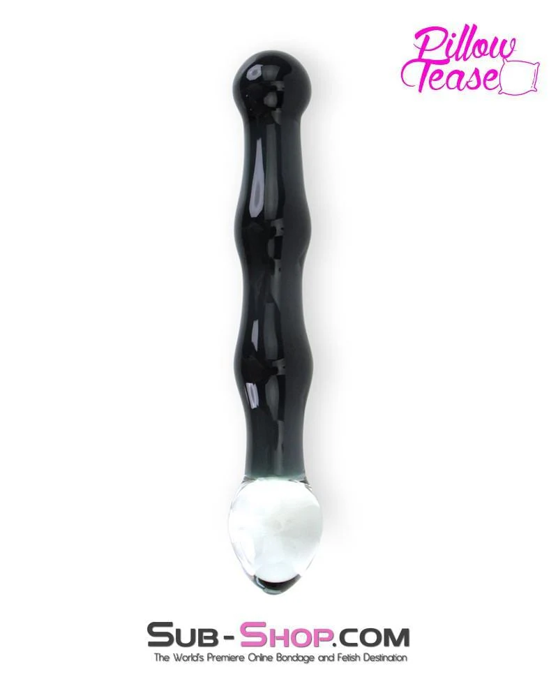 0230E Black Ripple Double Ended Glass Dildo š„ FINAL CLEARANCE ā Last Chance!
